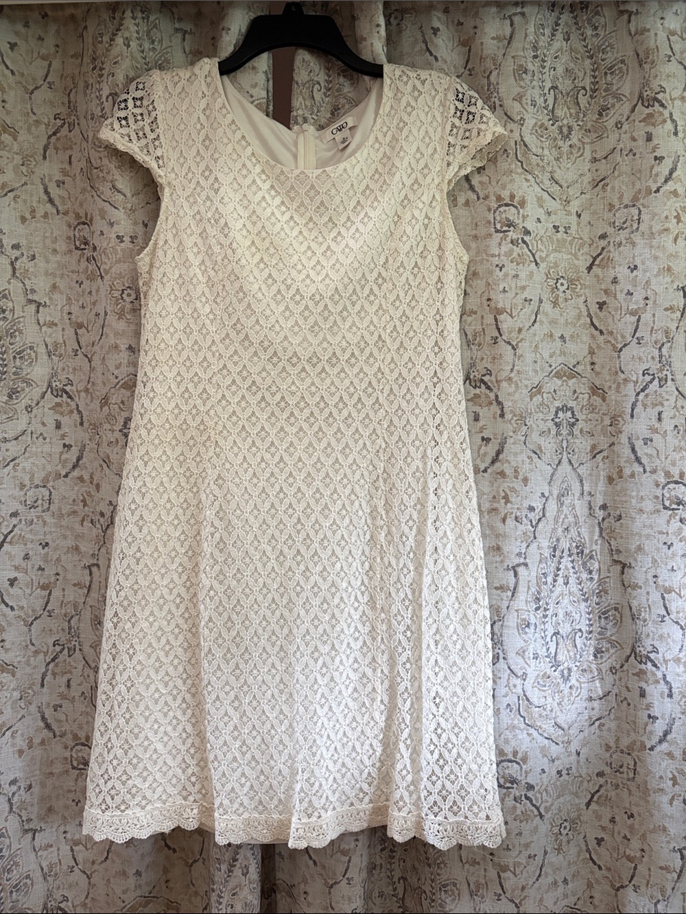 Cato Lace Cap Sleeve Mini Dress